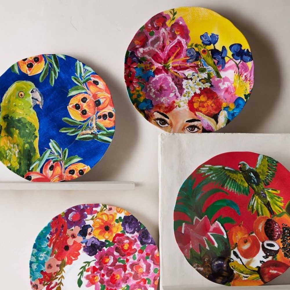 Anthropologie ‘Under Sun Melamine Dinner Plate’ set